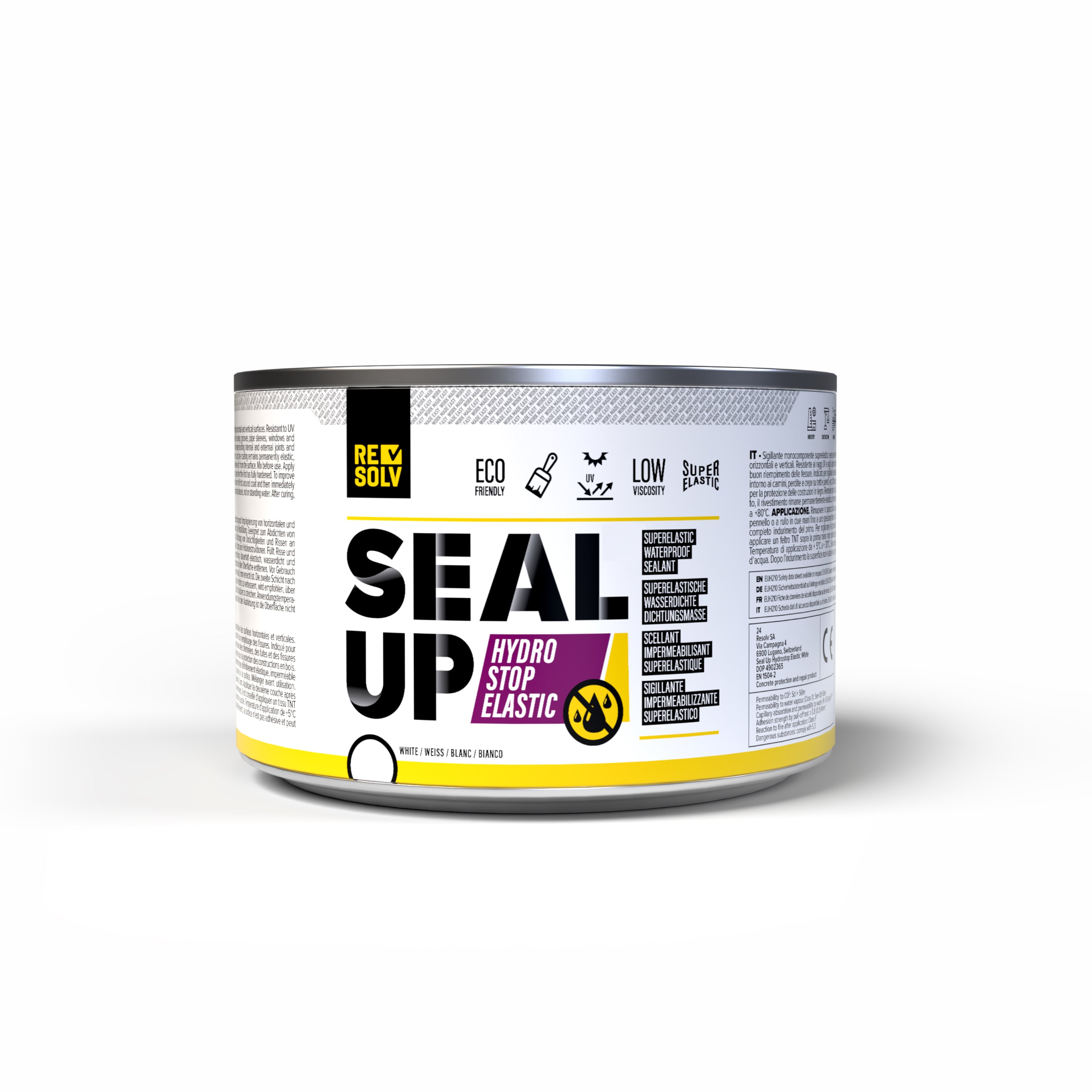 SEAL UP Hydrostop Elastic - Guaina Superelastica Impermeabilizzante, Bianco