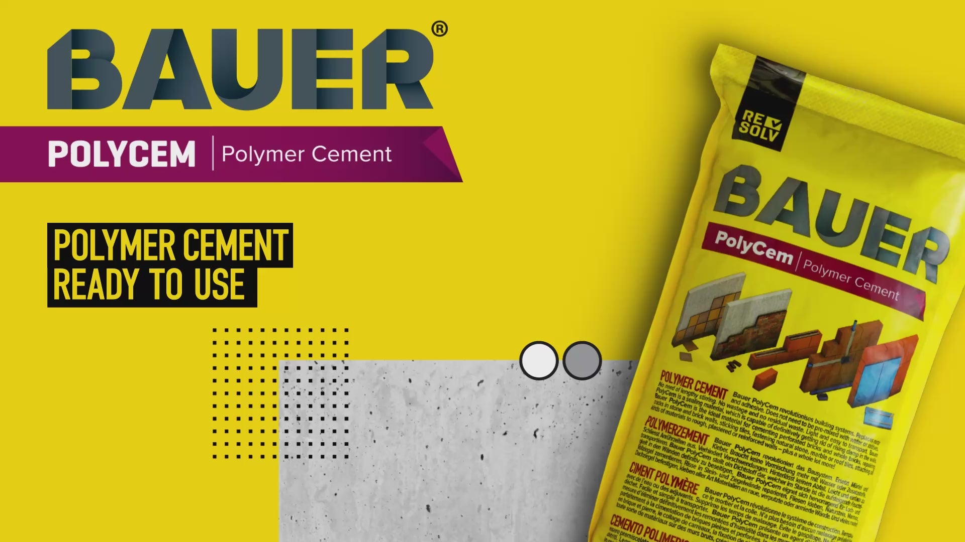 BAUER PolyCem - Cemento Polimerico Pronto all’Uso